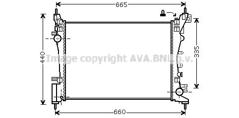 AVA QUALITY COOLING Радиатор, охлаждение двигателя OL2574